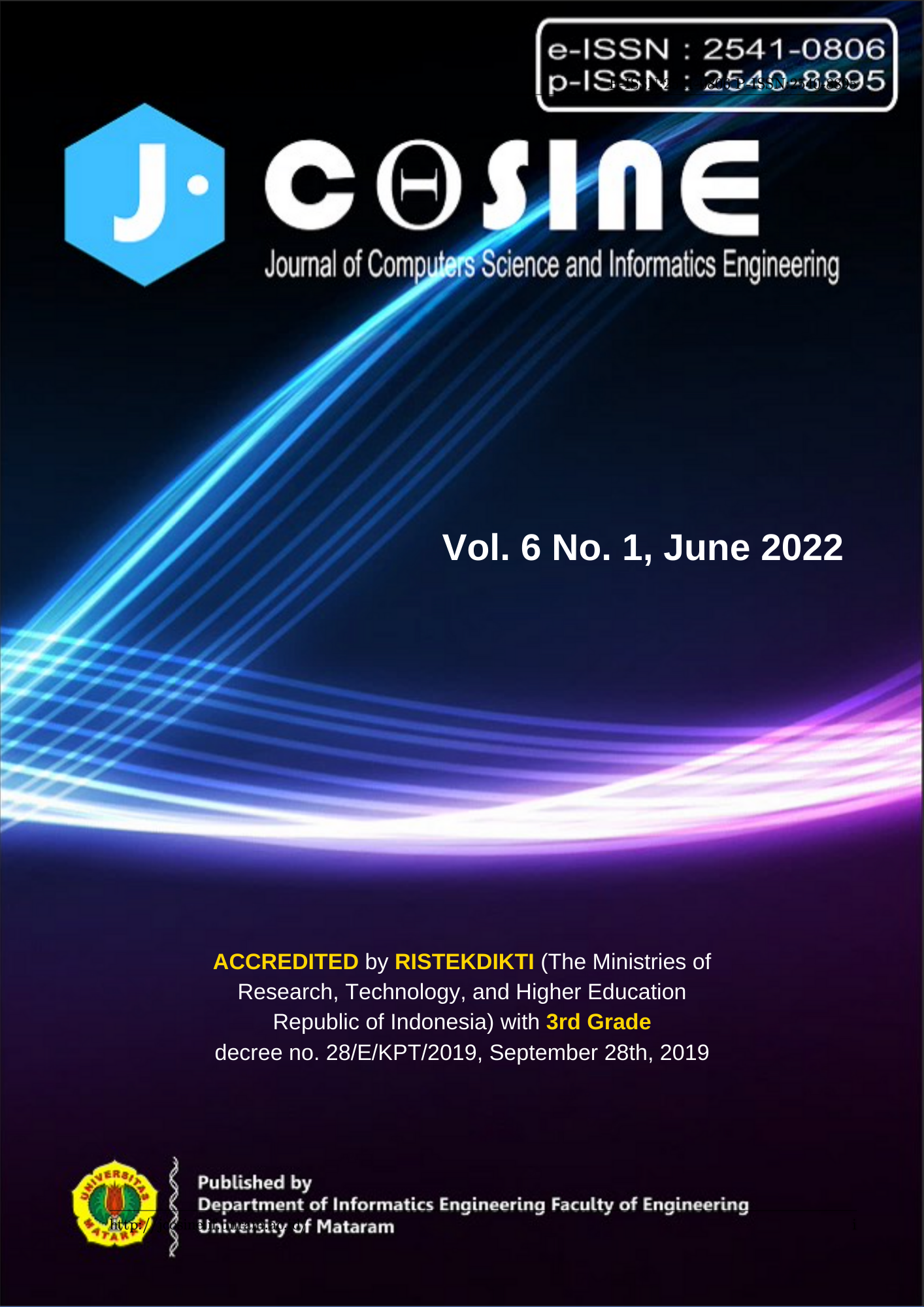 J-Cosine Cover Vol. 6 No. 1, June 2022
